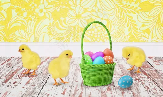 复活节可爱鸡蛋图片