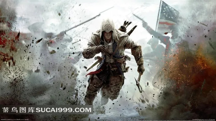 在硝烟弥漫中奔跑的战士