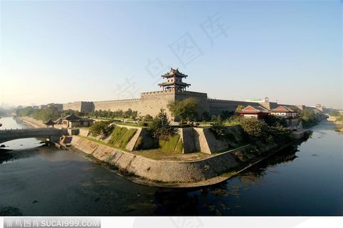 陕西西安古城墙图片