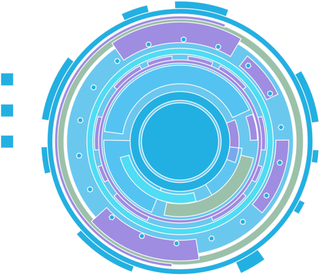 科技蓝色线条圆科技kv主视觉素材
