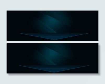 炫酷黑色大气几何科技海报背景