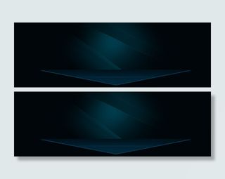 炫酷黑色大气几何科技海报背景