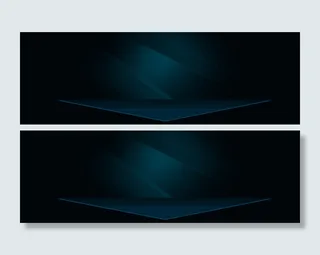 炫酷黑色大气几何科技海报背景