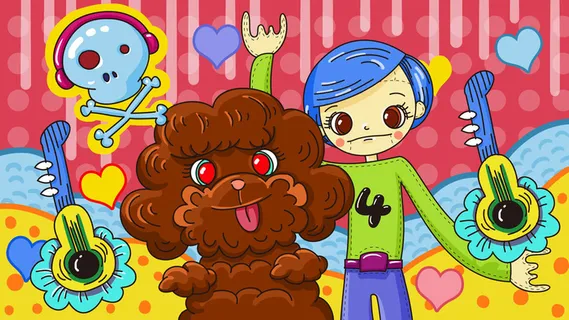 卡通涂鸦街头彩色墙绘壁纸插画儿童创意嘻哈漫画图集PSD素材 卡通涂鸦街头彩色墙绘壁纸插画儿童创意嘻哈漫画图集PSD素材