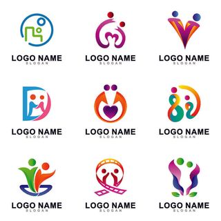 手绘Logo标志素材