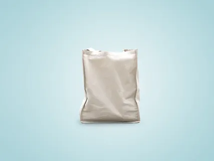 塑料包装封口袋纯色Reusable Bag Mockup