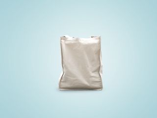 塑料包装封口袋纯色Reusable Bag Mockup