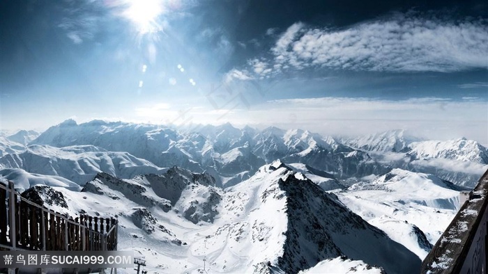唯美雪景雪山壁纸