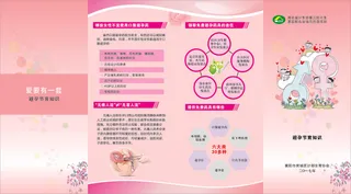 计生避孕节育知识折页
