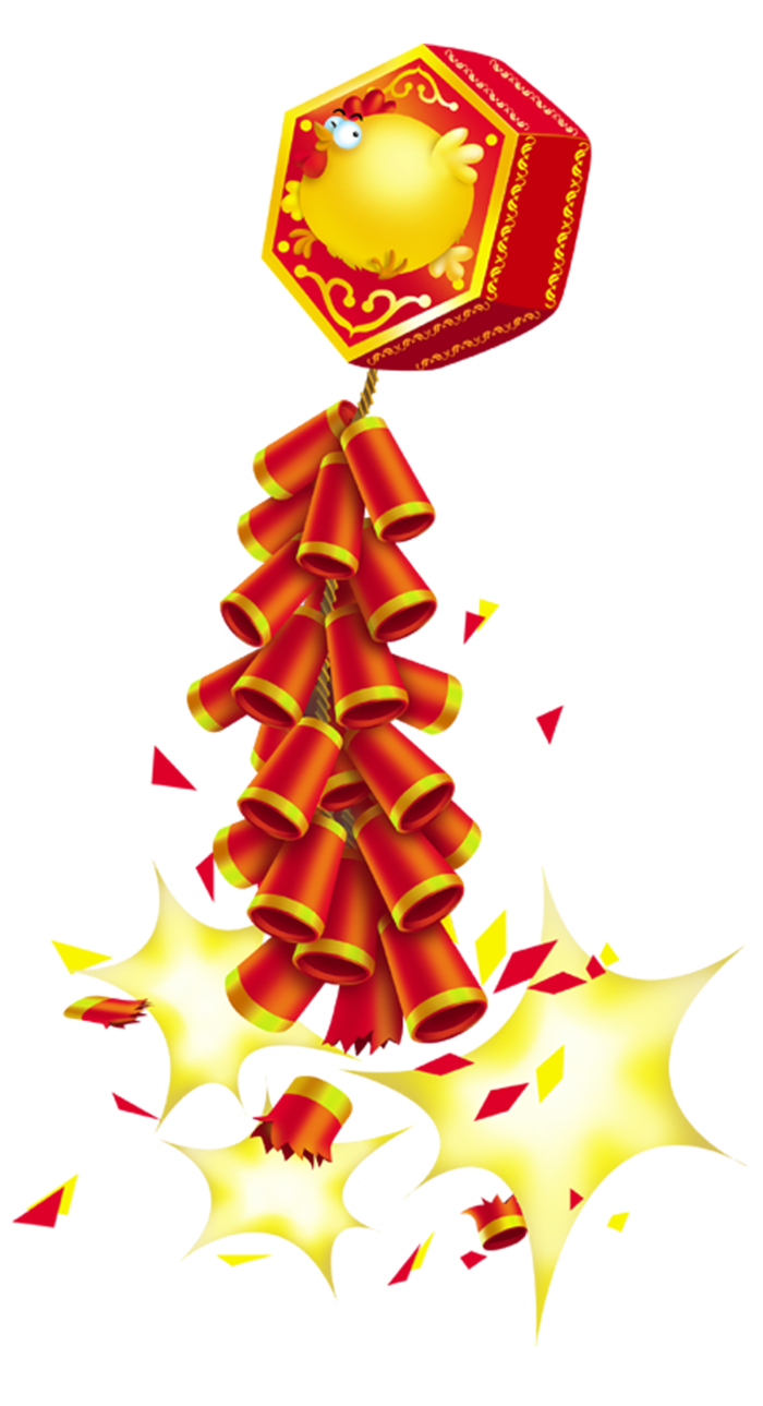 红色烟花爆竹免扣素材