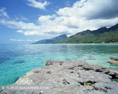 唯美清澈的海水素材图片