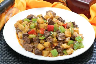 土豆烧鸡肝18元