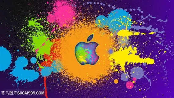 唯美水彩苹果壁纸 唯美水彩苹果壁纸