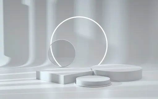 光影场景产品主图背景3D场景图详情页灰色