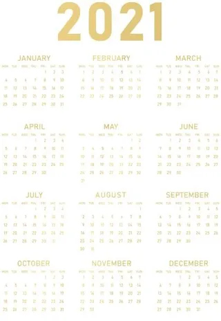 日历 2022 年 PNG免抠