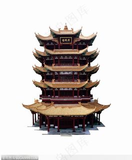 漂亮的黄鹤楼宝塔图片