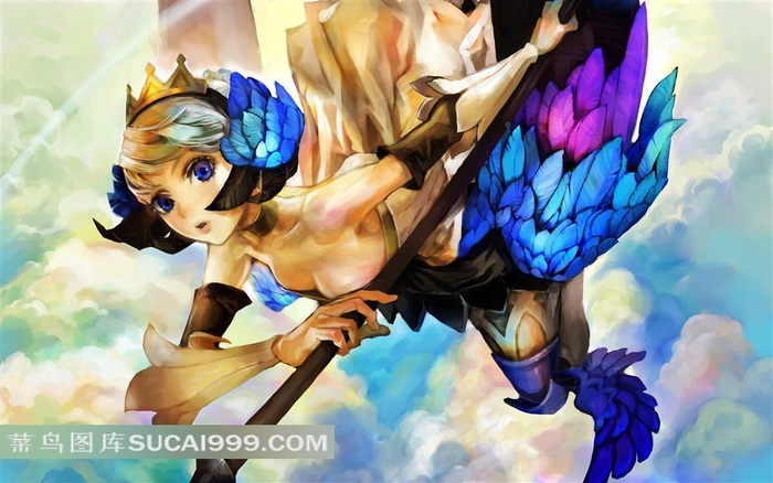 奥丁领域拿武器的美少女