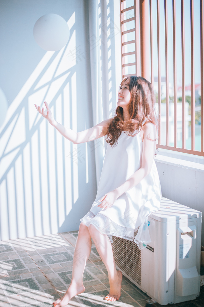 清新唯美可爱的女孩摄影图片