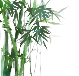 竹子水墨画中国风国画墨水书法竹子画