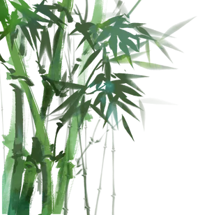 竹子水墨画中国风国画墨水书法竹子画