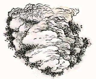 山石工笔美图素材