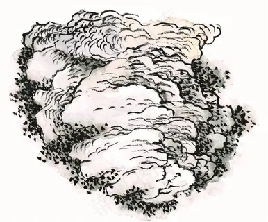 山石工笔美图素材 山石工笔美图素材