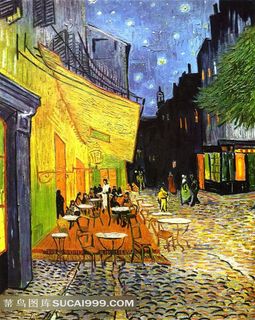 夜晚露天咖啡座世界名画 夜晚露天咖啡座世界名画