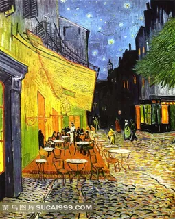 夜晚露天咖啡座世界名画 夜晚露天咖啡座世界名画