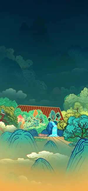 逍遥游国潮风海报