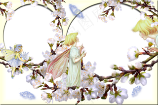 桃花相框素材图片下载