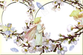 桃花相框素材图片下载