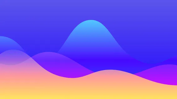 极简剪纸波浪弥散光渐变背景图设计素材