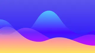 极简剪纸波浪弥散光渐变背景图设计素材