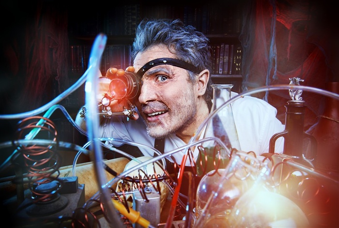 疯狂的科学家摄影高清图片