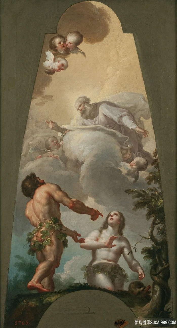 拜约和苏比亚，弗兰西斯科-亚当-和夏娃，因他们的罪过而改过自新