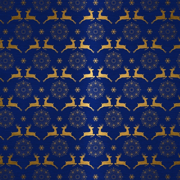 时尚蓝底金色圣诞背景高清图