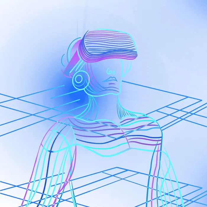 科技人工智能虚拟现实VR元宇宙海报模板PSD分层设计素材