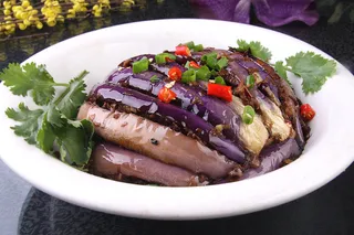 外婆菜扣茄子  22元 (2)