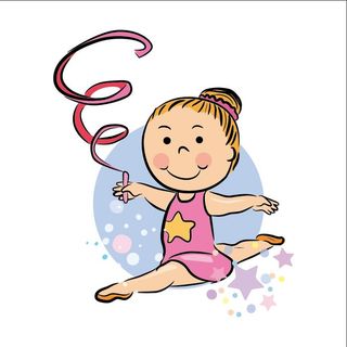 卡通体操运动员