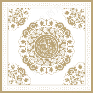 中国风传统吉祥寓意图案古代喜庆祥瑞纹样纹饰PNG免抠