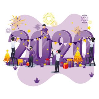 扁平化人物场景办公互联网等距ai矢量设计网页海报UI素材插画