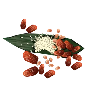 端午节粽子龙舟假日免扣元素