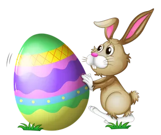 复活节装饰元素插画可爱清新风格贴纸(26)