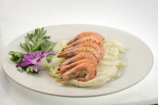 2白菜炒大虾-农家乐