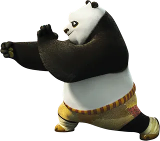 功夫熊猫素材简笔