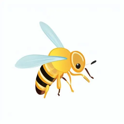 蜜蜂昆虫免抠元素(2048x2048)