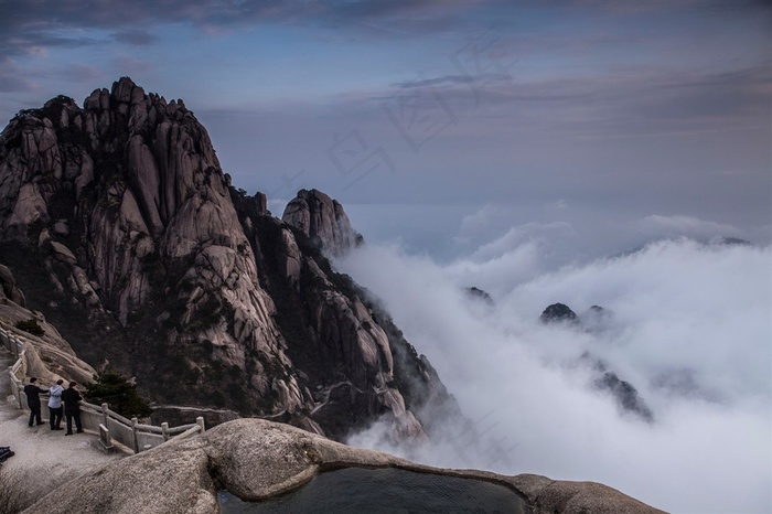 安徽黄山云海风景素材图