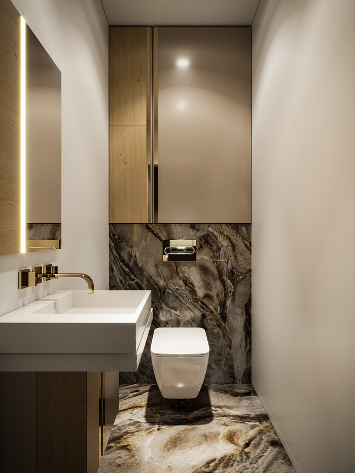 浴室现代简约风格特写场景近景(31)轻奢风