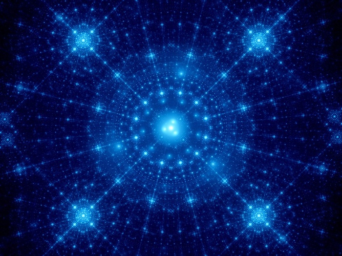 唯美蓝色花纹底纹背景