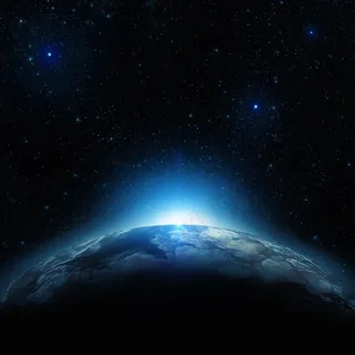 星光地球背影星耀图片素材